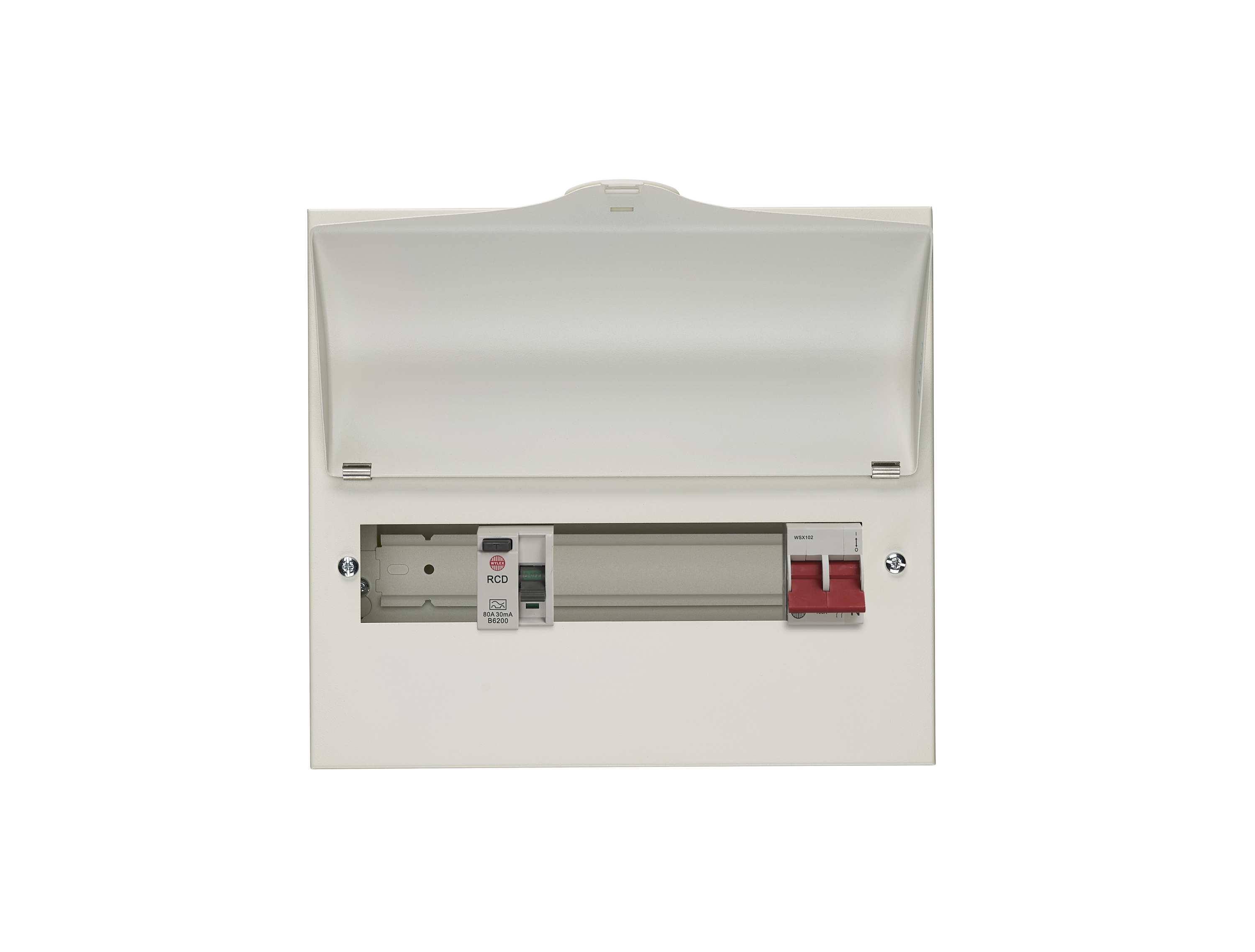 9 Way Split Load Consumer Unit 100A Main Switch, 80A 30mA RCD, Flexible Configuration