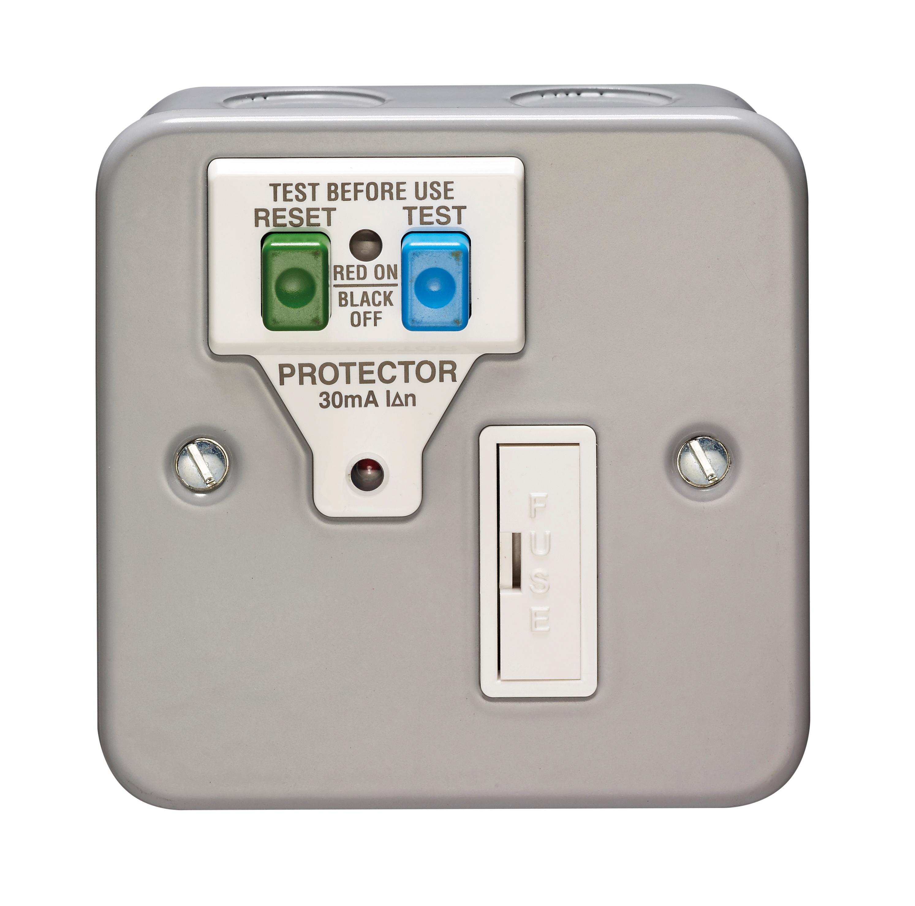 13A Unswitched Metalclad RCD Single Pole