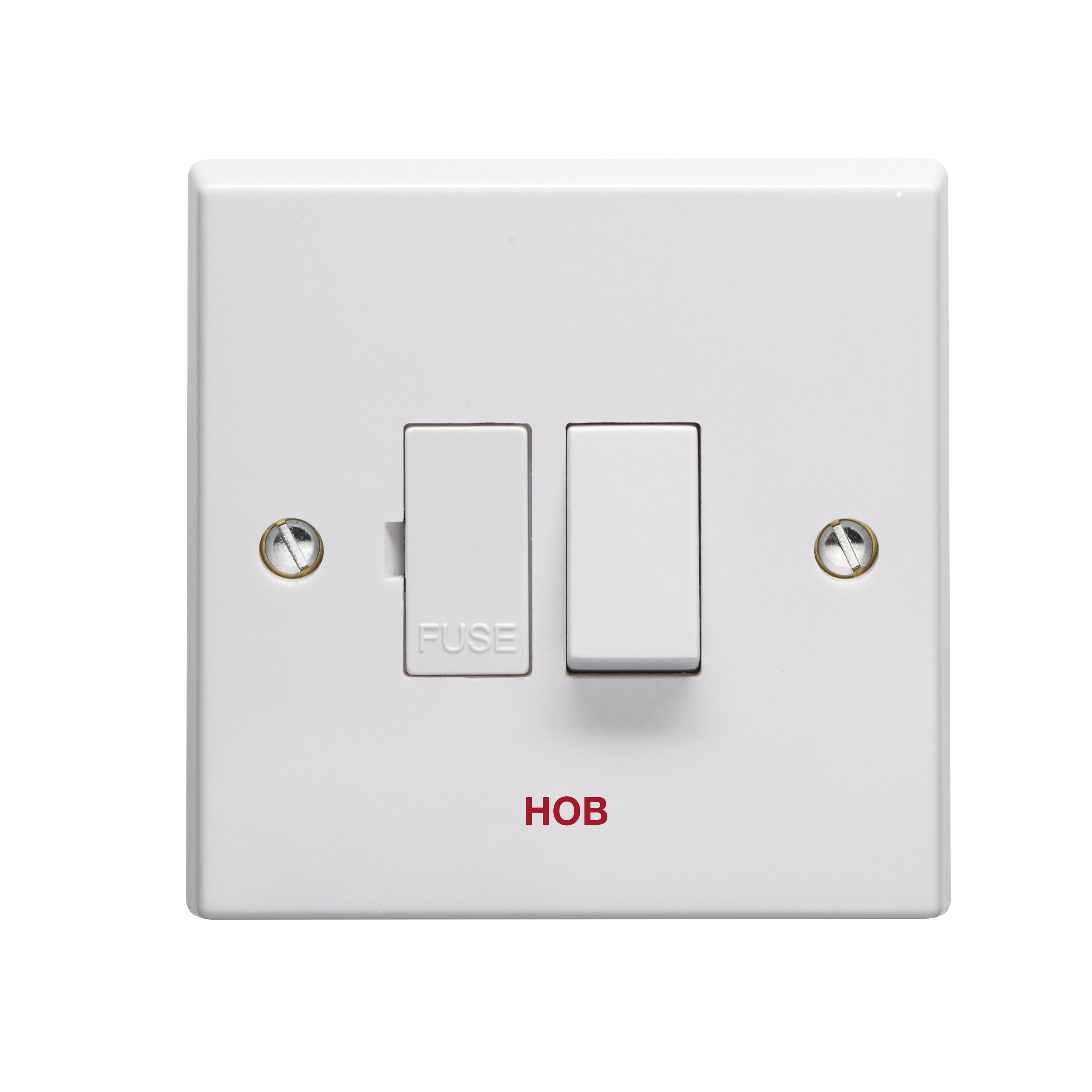 13A Double Pole Switched Fused Connection Unit Printed 'Hob'