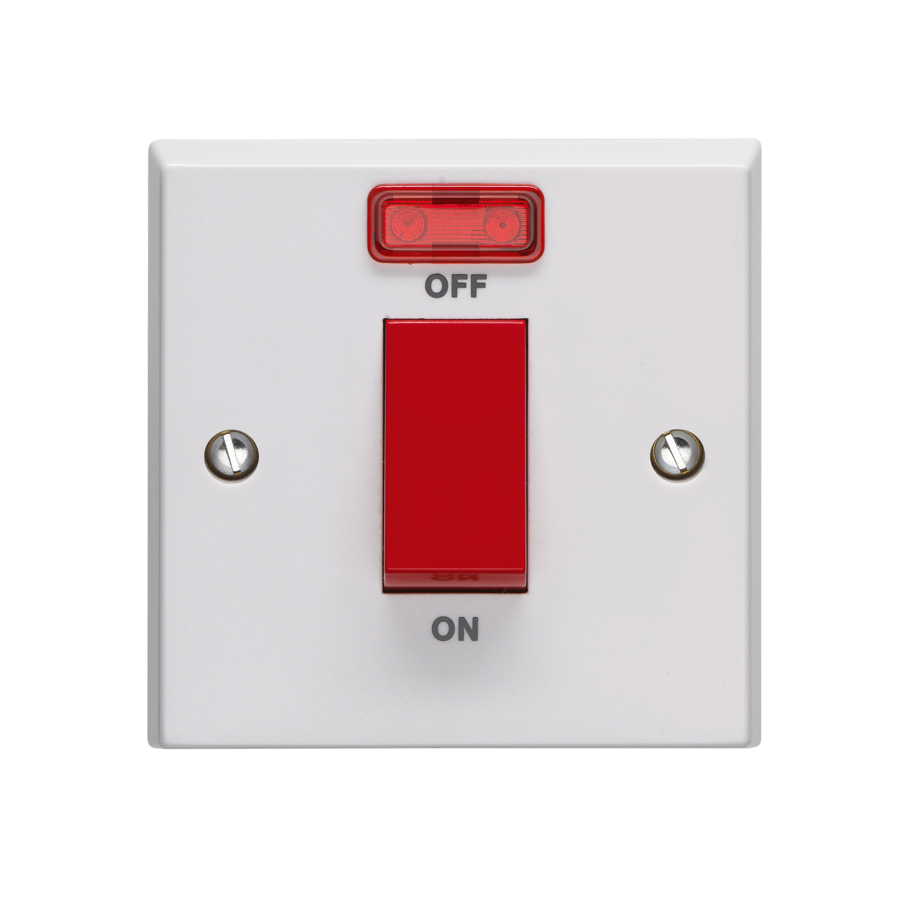 45A 1 Gang Double Pole Control Switch With Neon Indicator